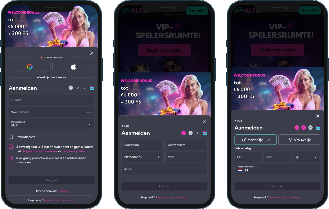 Spinalto Casino Aanmelden